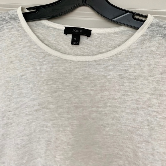 J.Crew Linen flutter-sleeve T-shirt - Picture 6 of 6